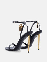 Tom Ford padlock black leather sandals - | Spazio Pritelli