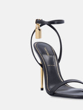 Tom Ford padlock black leather sandals - | Spazio Pritelli