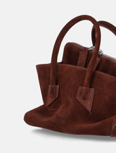 The Attico "La Passeggiata Mini" suede top handle - | Spazio Pritelli