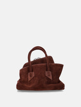 The Attico "La Passeggiata Mini" suede top handle - | Spazio Pritelli