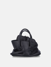 The Attico "La Passeggiata Mini" graoned leather top handle - | Spazio Pritelli