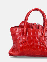 The Attico croc-print leather Top Handle "La Passeggiata Mini" - | Spazio Pritelli