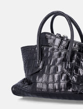The Attico croc-print leather Top Handle "La Passeggiata Mini" - | Spazio Pritelli