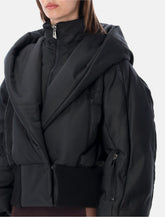 The Attico Layered hooded puffer jacket - | Spazio Pritelli