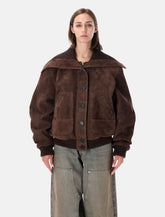 The Attico suede bomber jacket - | Spazio Pritelli