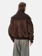The Attico suede bomber jacket - | Spazio Pritelli