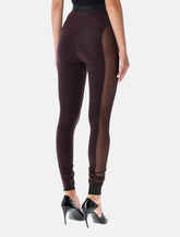 The Attico sheer panel leggings - | Spazio Pritelli