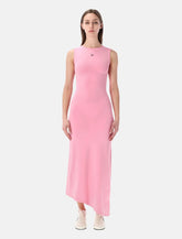 Marine Serre Pearl logo asymmetrical long dress - | Spazio Pritelli