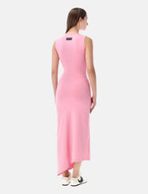 Marine Serre Pearl logo asymmetrical long dress - | Spazio Pritelli