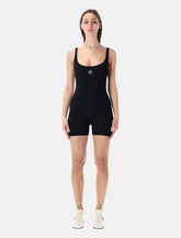Marine Serre Moon logo short catsuit - | Spazio Pritelli