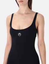 Marine Serre Moon logo short catsuit - | Spazio Pritelli