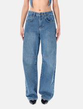 Marine Serre Moon panel barrel jeans - | Spazio Pritelli