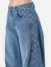 Marine Serre Moon panel barrel jeans - | Spazio Pritelli