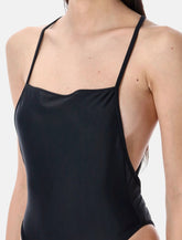 Marine Serre square-neck swimsuit - | Spazio Pritelli
