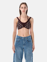 Marine Serre Athleisure Moon bra top - | Spazio Pritelli