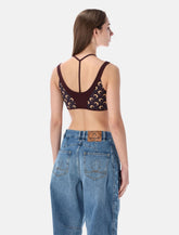 Marine Serre Athleisure Moon bra top - | Spazio Pritelli