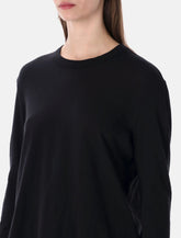 James Perse oversized crepe jersey long sleeve Tee - | Spazio Pritelli