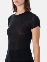 James Perse ribbed cotton cashmere T-shirt - | Spazio Pritelli