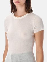 James Perse ribbed cotton cashmere T-shirt - | Spazio Pritelli