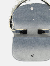 Diesel 1DR Crystal Top-Handle Light blue Denim Bag - | Spazio Pritelli