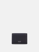 Tom Ford T Line business card holder black and silver - | Spazio Pritelli