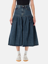 Levi's pleated denim midi skirt -  | Spazio Pritelli