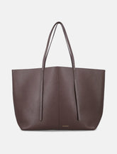 By Malene Birger Abilla oversized leather tote bag -  | Spazio Pritelli