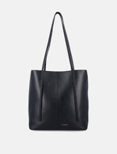By Malene Birger Abilso square leather tote bag -  | Spazio Pritelli