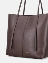 By Malene Birger Abilso square leather tote bag -  | Spazio Pritelli