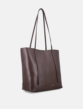 By Malene Birger Abilso square leather tote bag -  | Spazio Pritelli