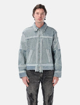 Who Decides War distressed denim Exposure trucker Jacket -  | Spazio Pritelli