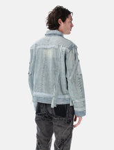Who Decides War distressed denim Exposure trucker Jacket -  | Spazio Pritelli