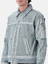 Who Decides War distressed denim Exposure trucker Jacket -  | Spazio Pritelli