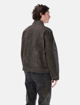 Who Decides War vintage Stained Glass denim Mechanic trucker jacket -  | Spazio Pritelli