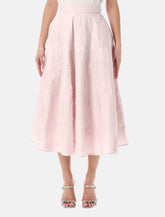 Rotate light pink floral maxi skirt -  | Spazio Pritelli