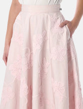 Rotate light pink floral maxi skirt -  | Spazio Pritelli