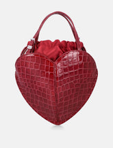 Rotate Heart bag bordeaux Croco -  | Spazio Pritelli