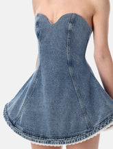 Magda Butrym denim bustier dress -  | Spazio Pritelli