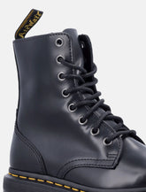 Dr. Martens Jadon Smooth Leather Platform Boots in Black -  | Spazio Pritelli
