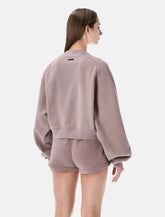 Essentials Fear Of God mauve Campus 90s cropped raglan sweatshirt -  | Spazio Pritelli