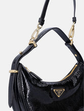 Prada Bag Arqué Enameled Triangle Logo Detachable Straps Shine -  | Spazio Pritelli