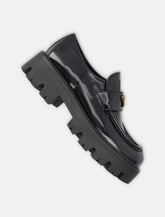 Prada woman's brushed leather loafers -  | Spazio Pritelli