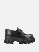 Prada Women's Monolith Brushed Leather Loafers -  | Spazio Pritelli