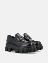Prada Women's Monolith Brushed Leather Loafers -  | Spazio Pritelli