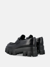 Prada Women's Monolith Brushed Leather Loafers -  | Spazio Pritelli