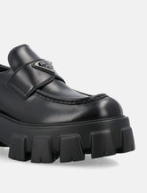 Prada Women's Monolith Brushed Leather Loafers -  | Spazio Pritelli