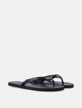 Prada brushed leather flip-flops -  | Spazio Pritelli