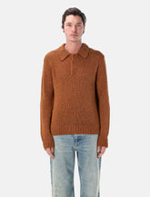 Sunflower cotton linen polo sweater -  | Spazio Pritelli