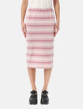 Prada striped piqué midi skirt -  | Spazio Pritelli