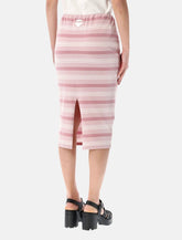 Prada striped piqué midi skirt -  | Spazio Pritelli